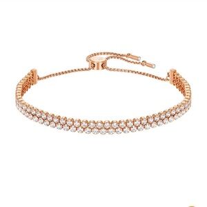 Swarovski Double Tennis Rose Gold Bracelet